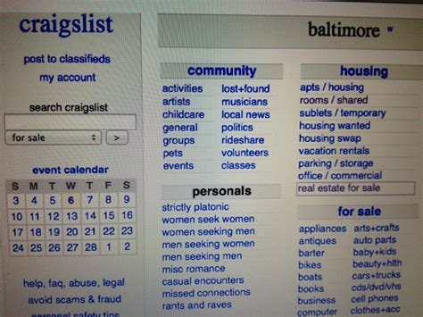 craiglist baltimore